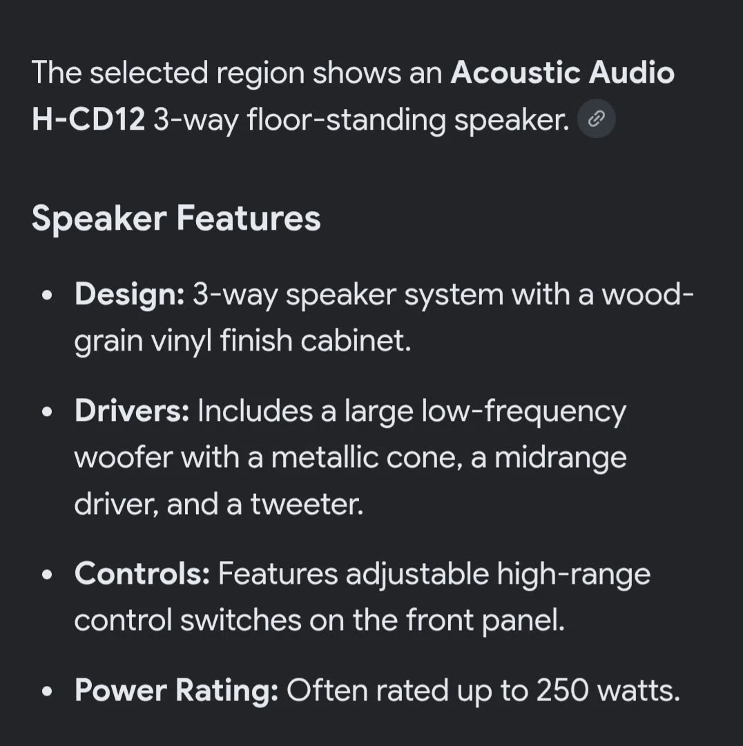 Acoustic Audio H-CD12 3-Way Speakers - photo 3