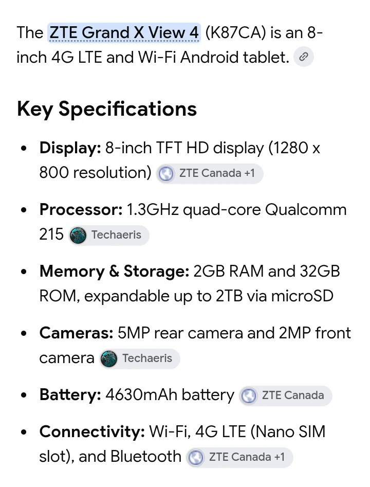 ZTE Tablet - photo 4