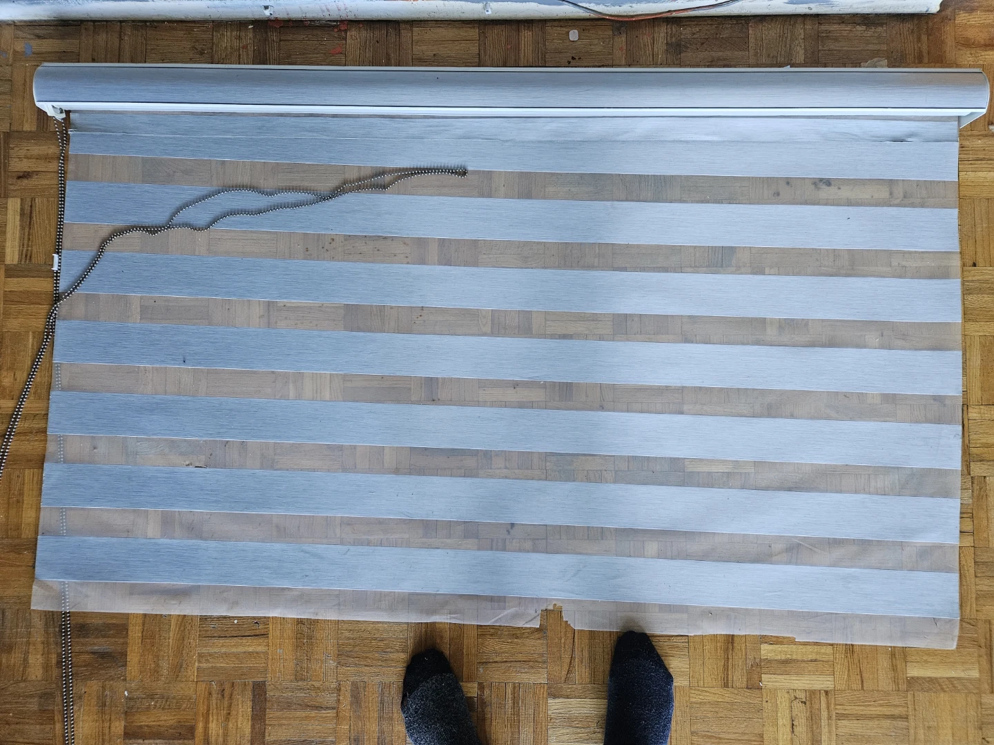 Grey Zebra Roller Blind - photo 2