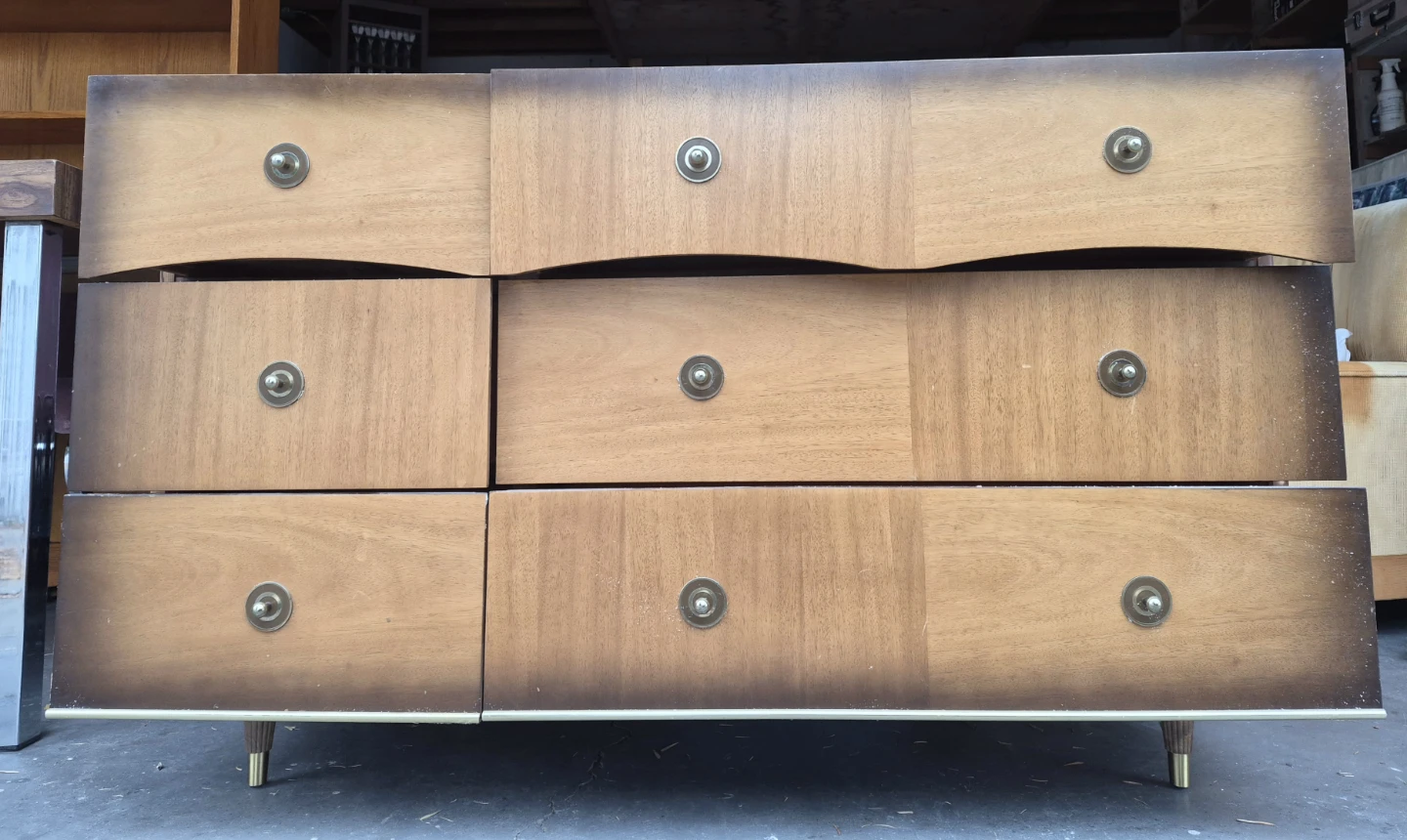 Vi-Art Mid-Century Modern Six-Drawer Dresser