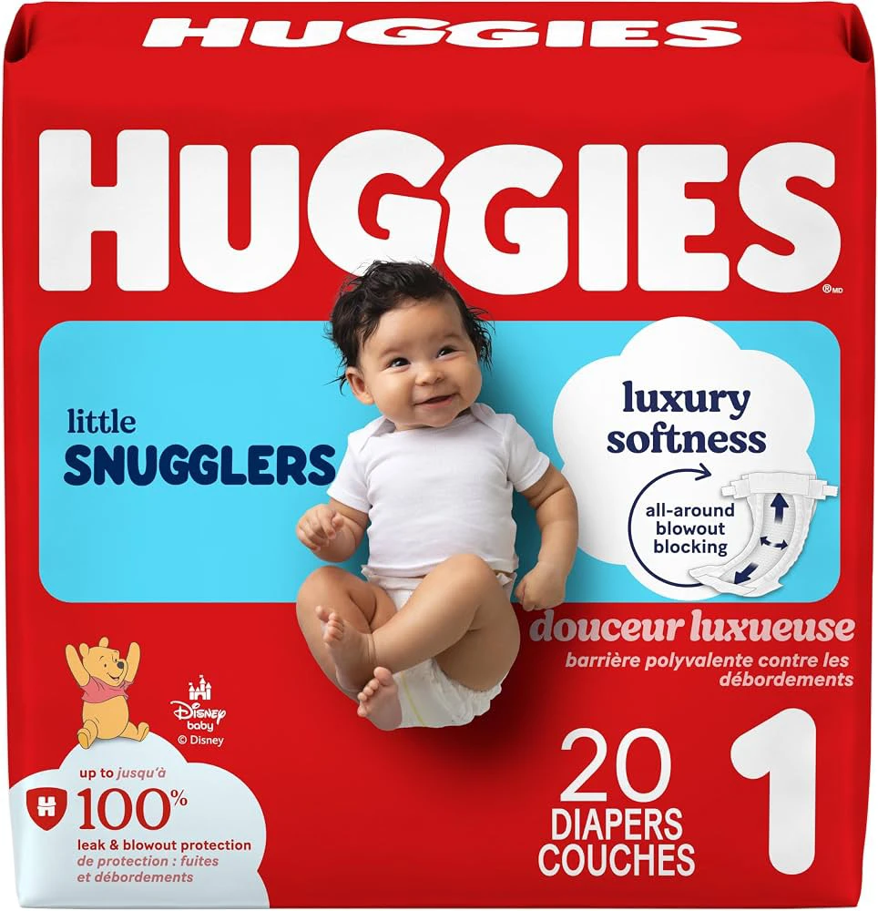Huggies Little Snugglers Size 1 Diapers 20 Count