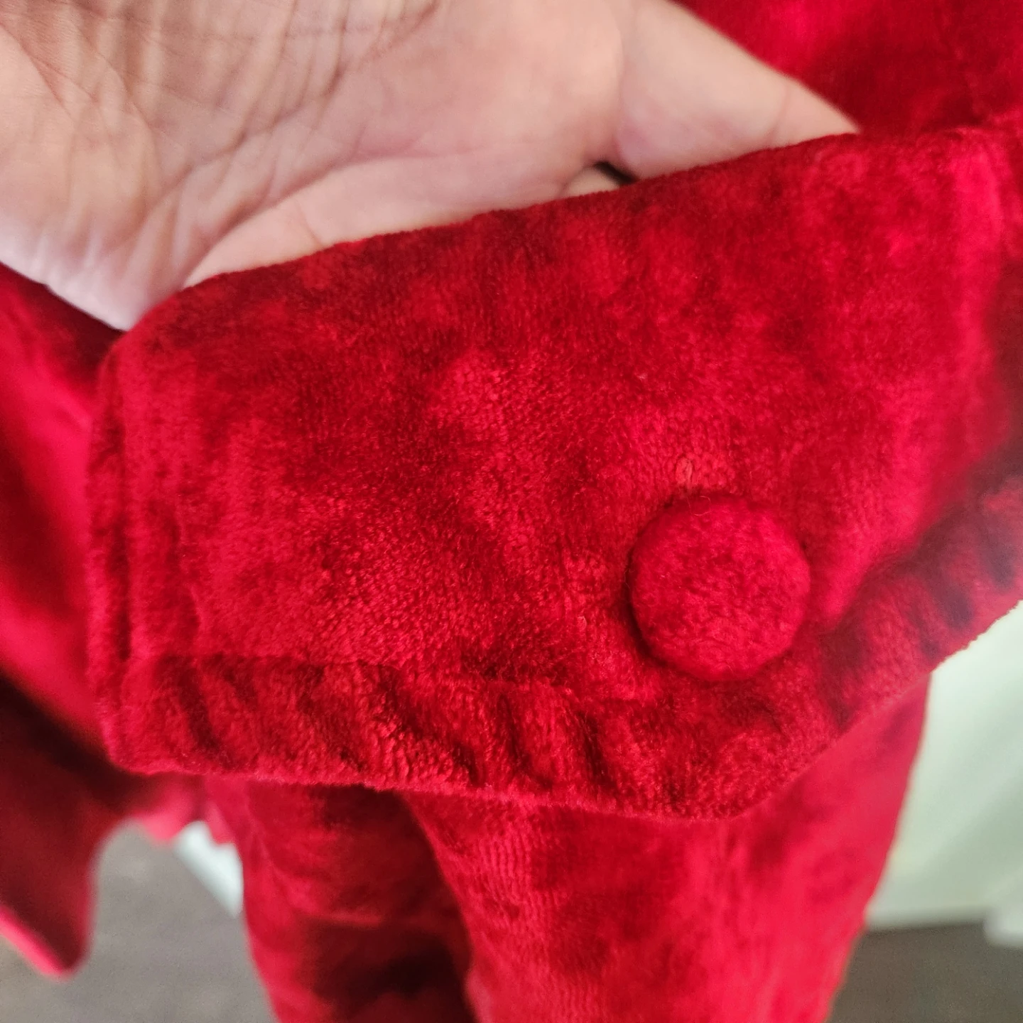 Vintage Red Velvet Double Breasted Coat - photo 4