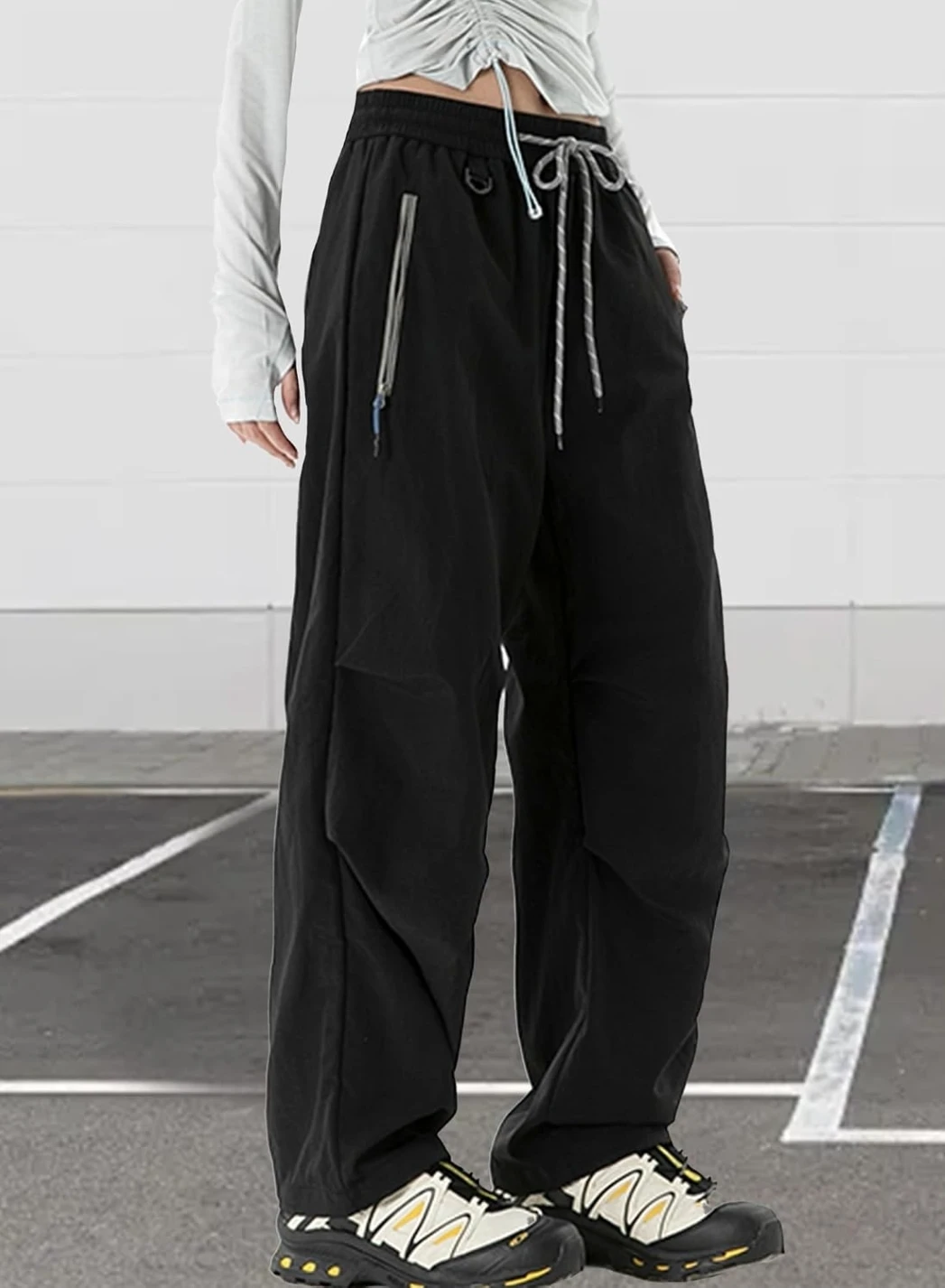 Black Casual Cargo Pants 2xl