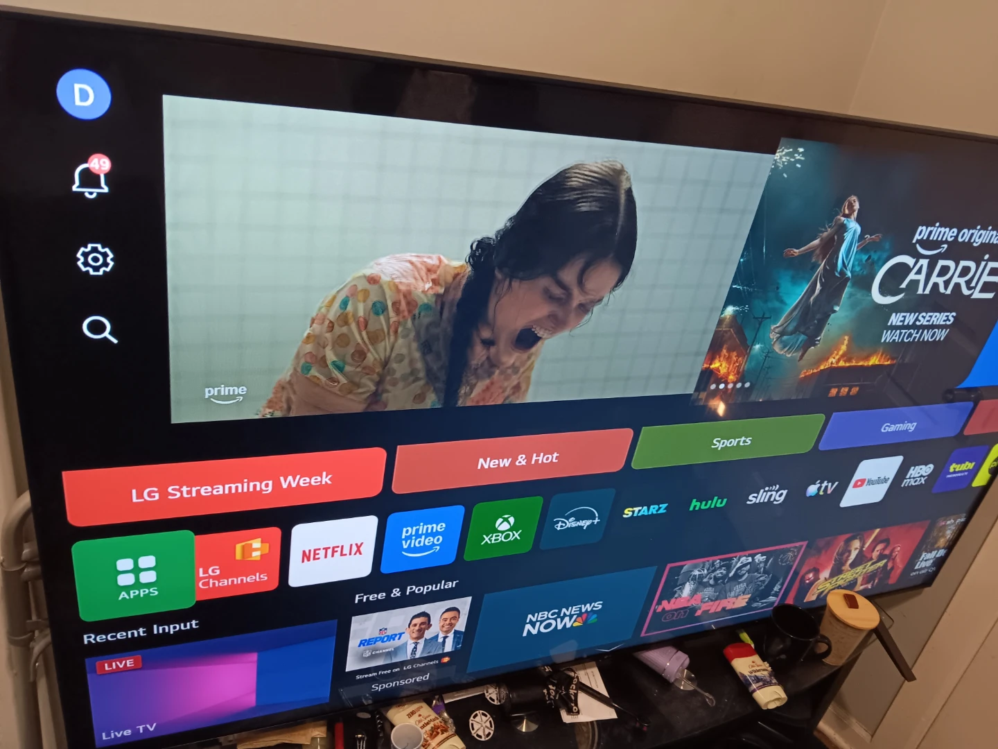 75 inch LG Smart TV