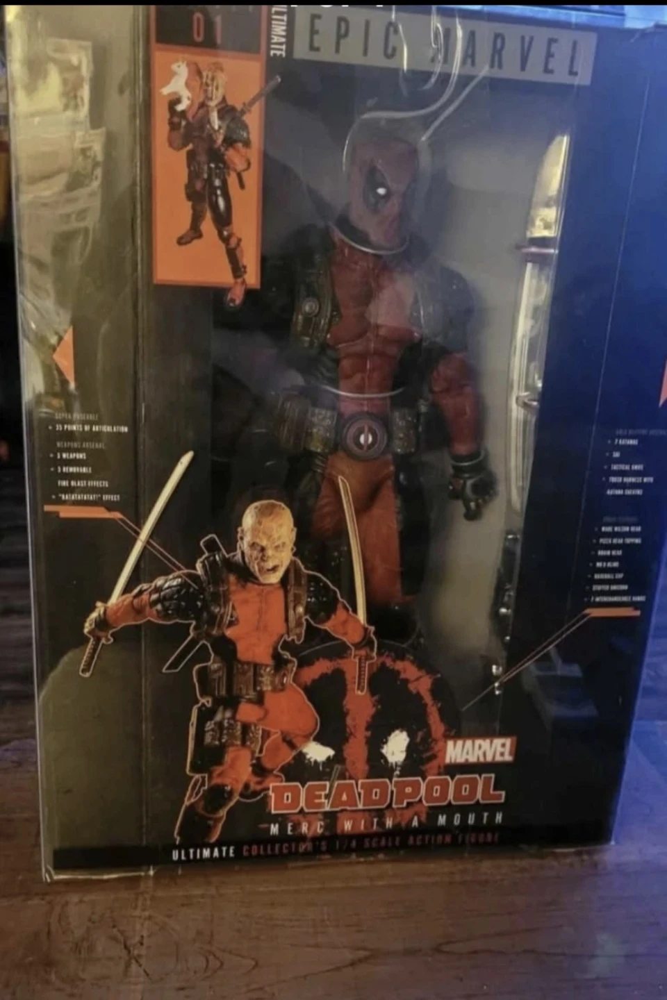 1/4 Scale Deadpool Action Figure.