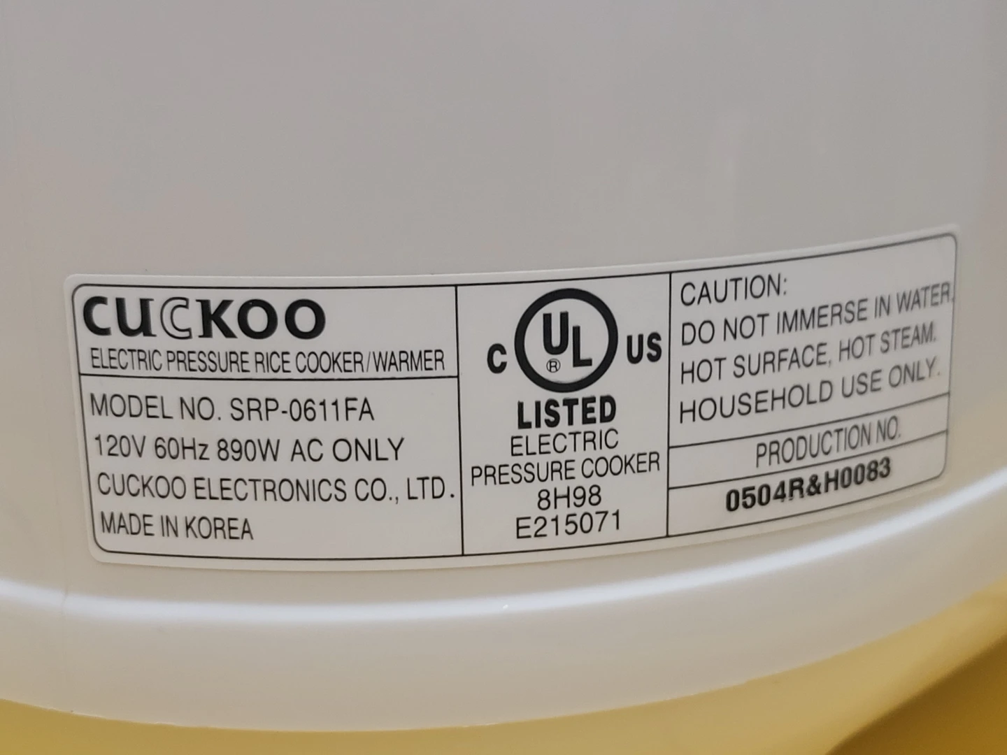 Cuckoo Electric Pressure Rice Cooker - photo 5
