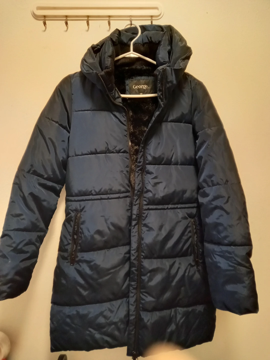 George Navy Puffer Jacket