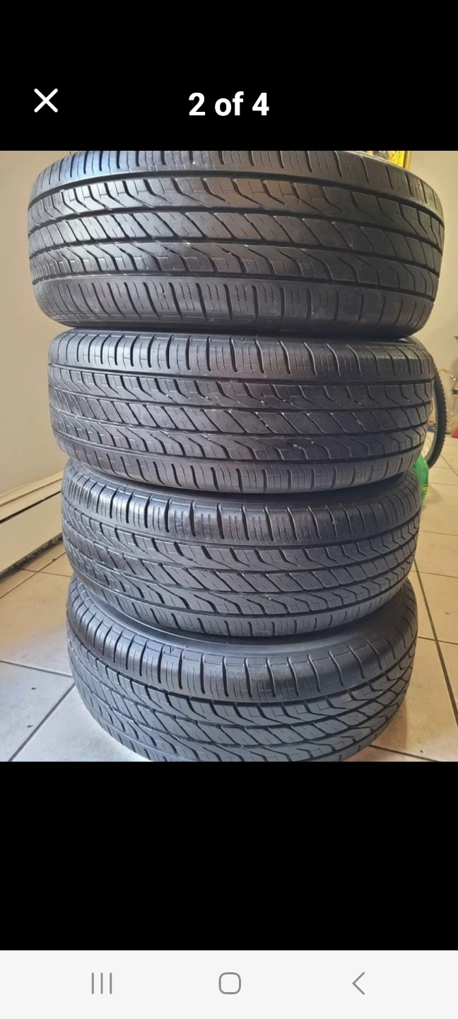 Set of 4 Toyo Tires P195/65R15