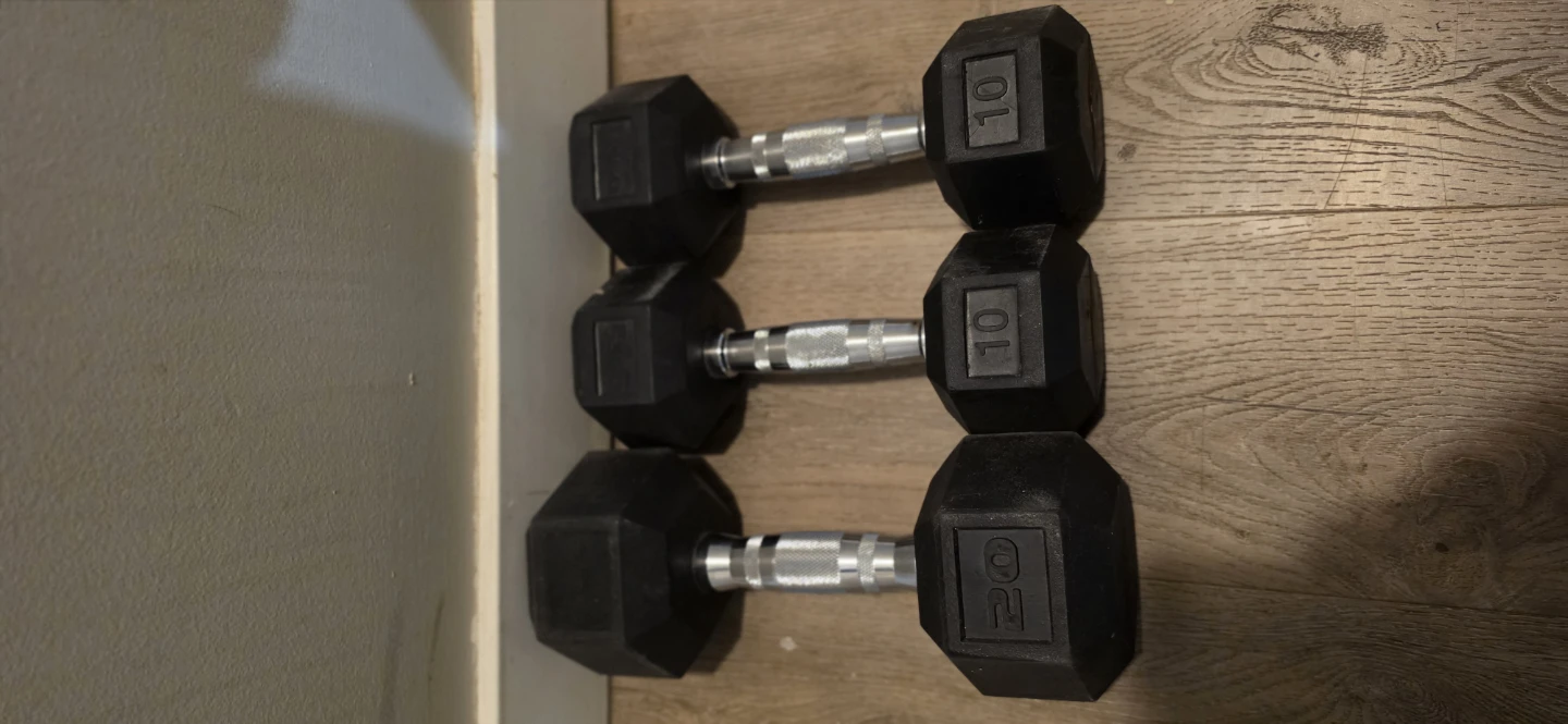 Set of 3 Hex Dumbbells - photo 2