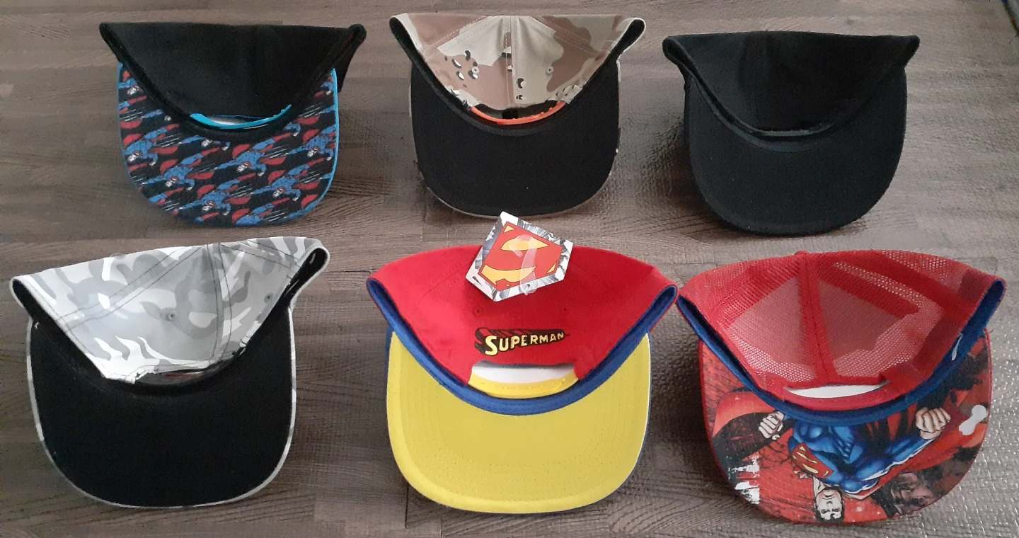 ALL FOR $20 or $5 each BRAND NEW Set of 6 Superman Baseball Caps - photo 3