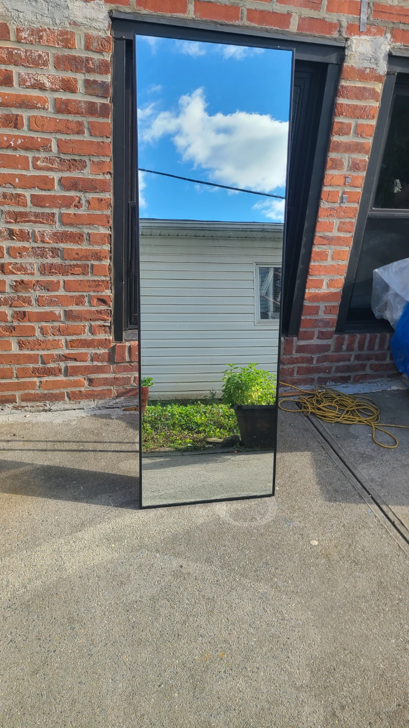 Black Full-Length Standing Mirror - photo 2