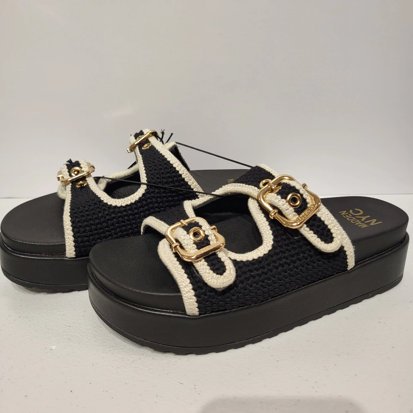 Madden NYC Black Platform Sandals - photo 2
