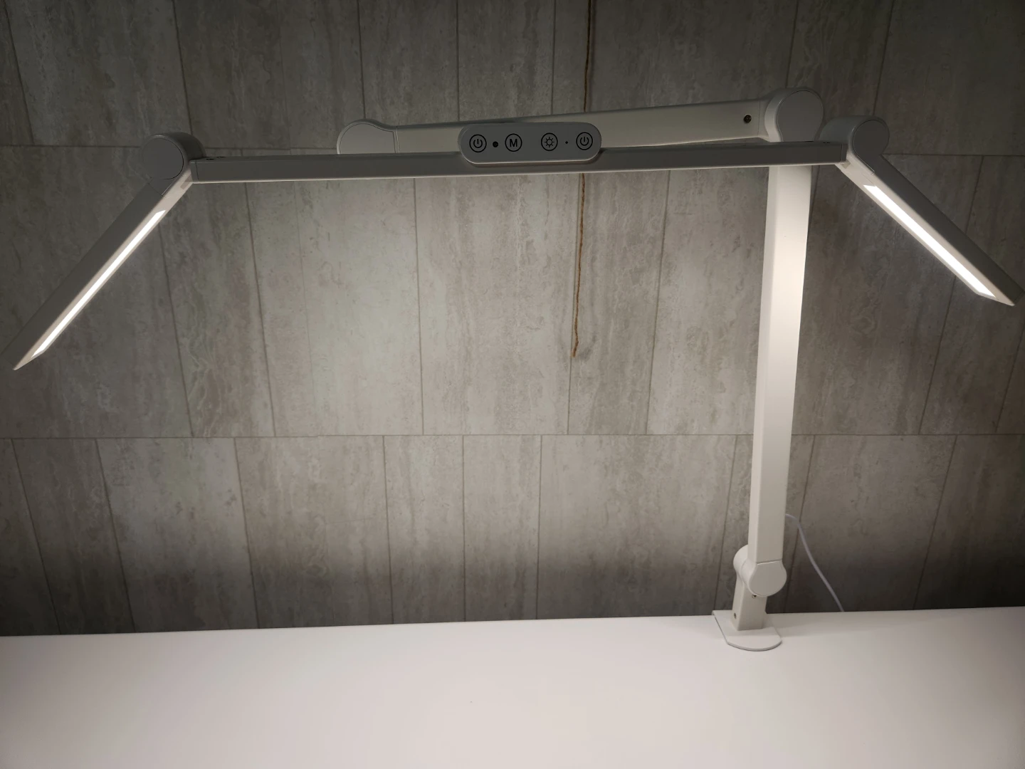 White LED Desk Lamp with Adjustable Arms - photo 3