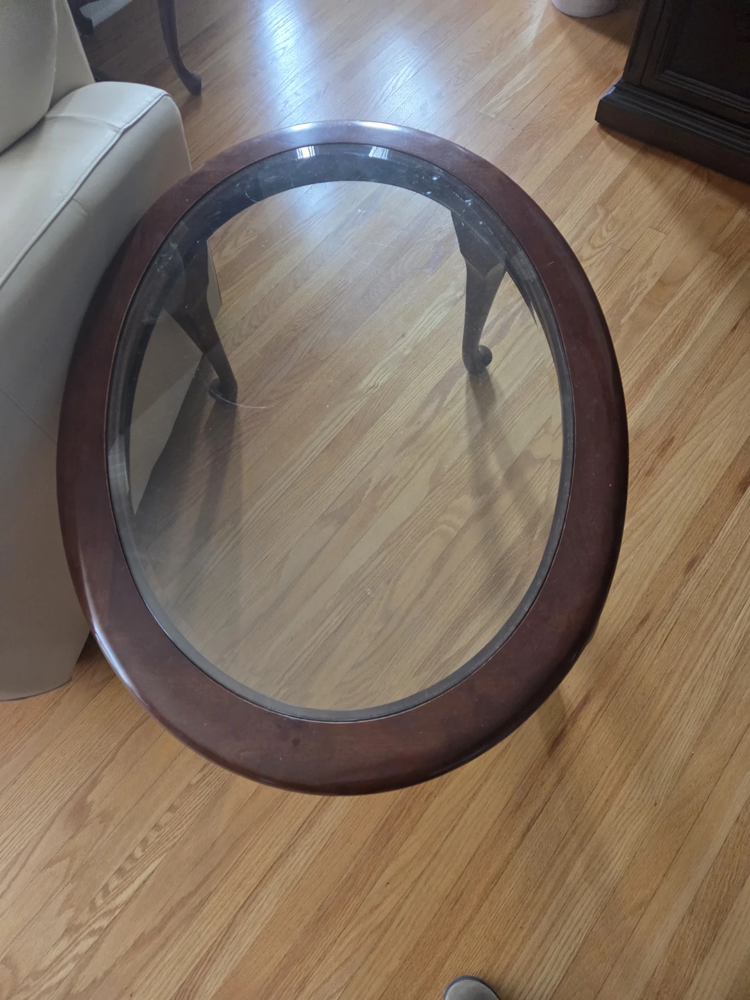 Gubbard Mahogany and Glass Coffee Table