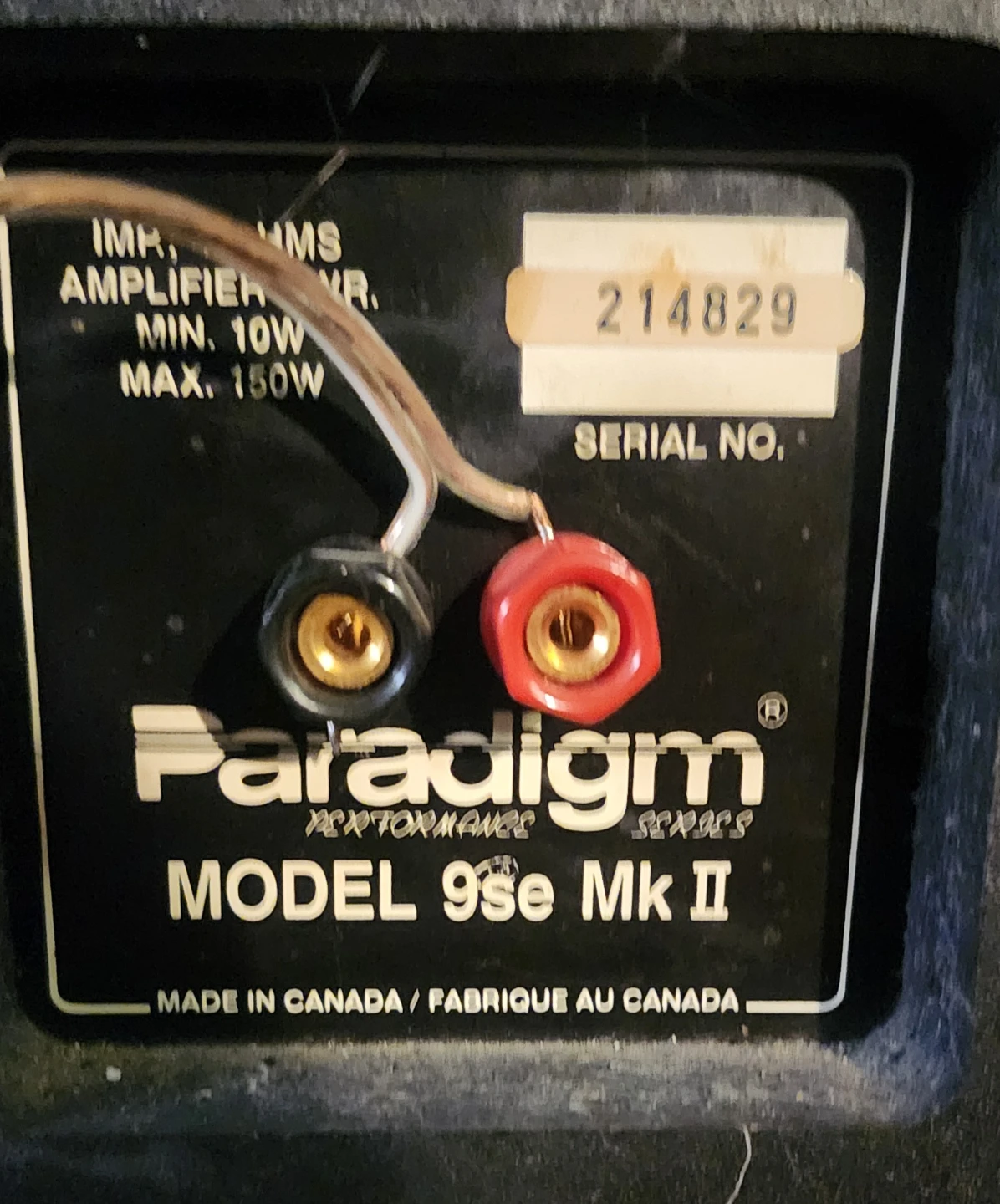 Pair of Paradigm 9se Mk II Speakers - photo 3