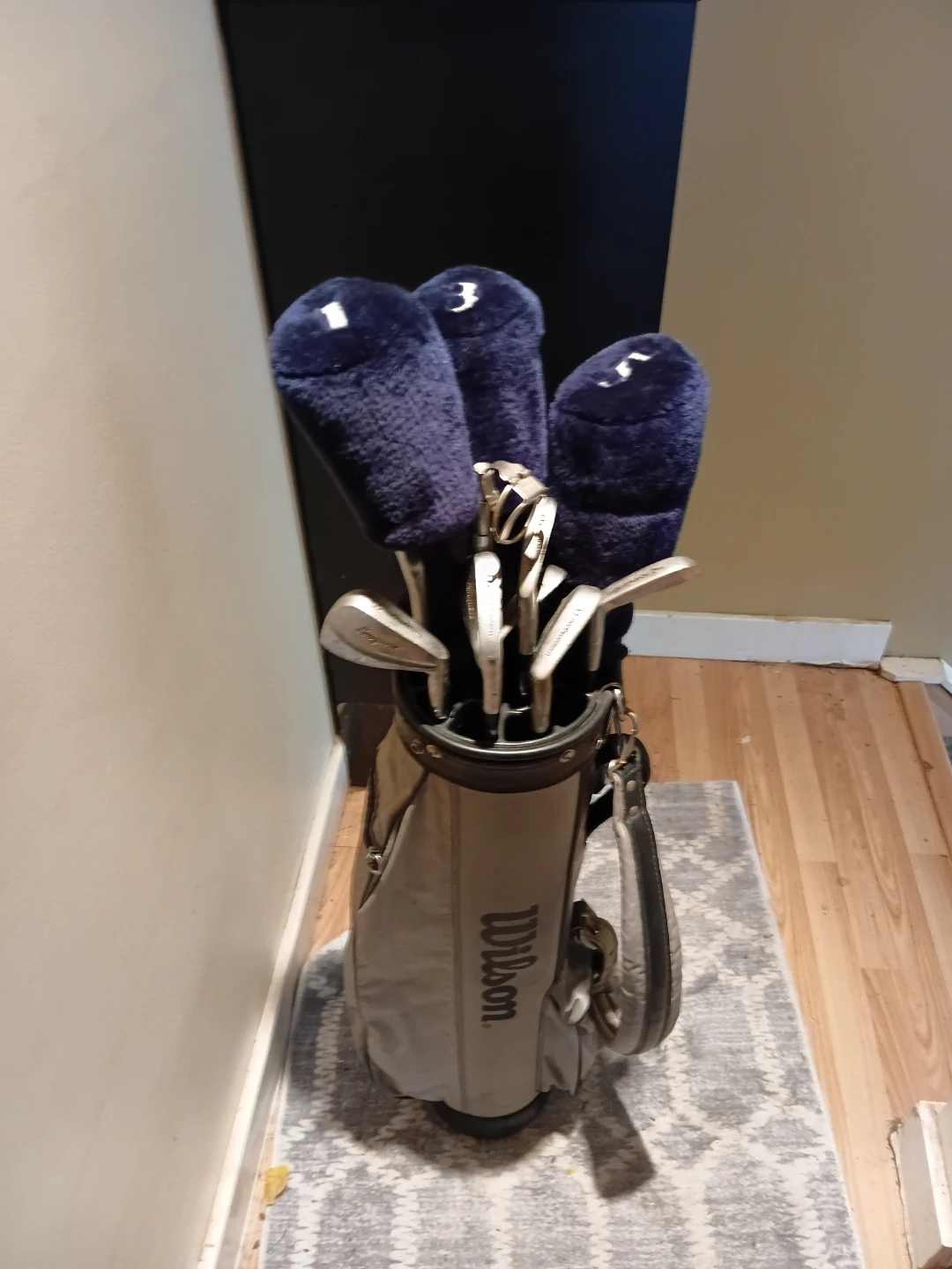 Set Of Mens Right Handed Nothwestern Golf Clubs & Bag - photo 2