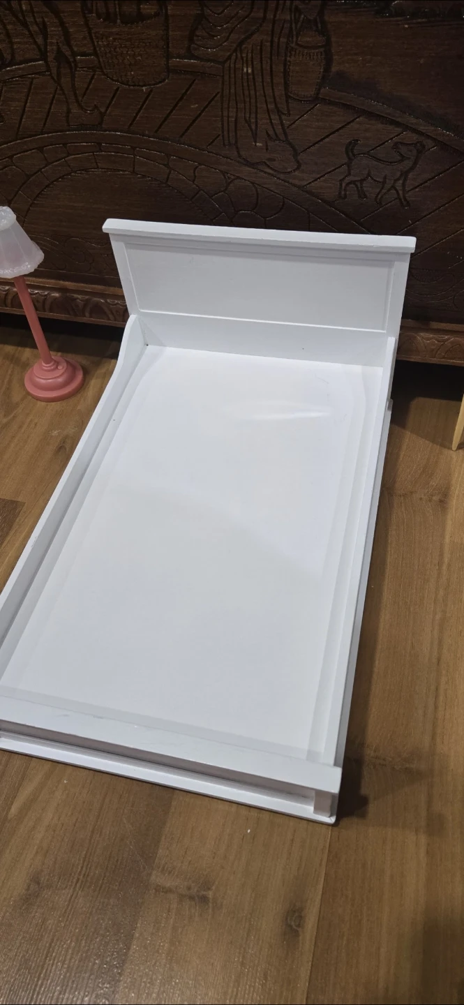 White Doll Bed with Frozen Bedding - photo 3