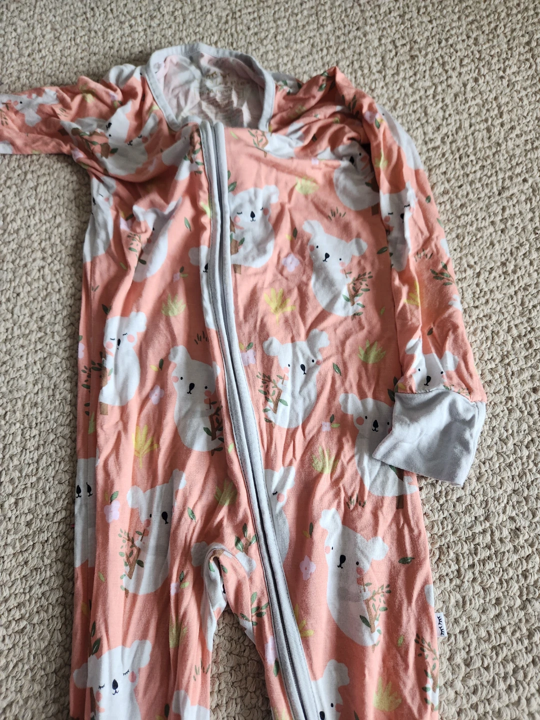 Little Sleepies Koala Zip Pajamas 18-24 Months