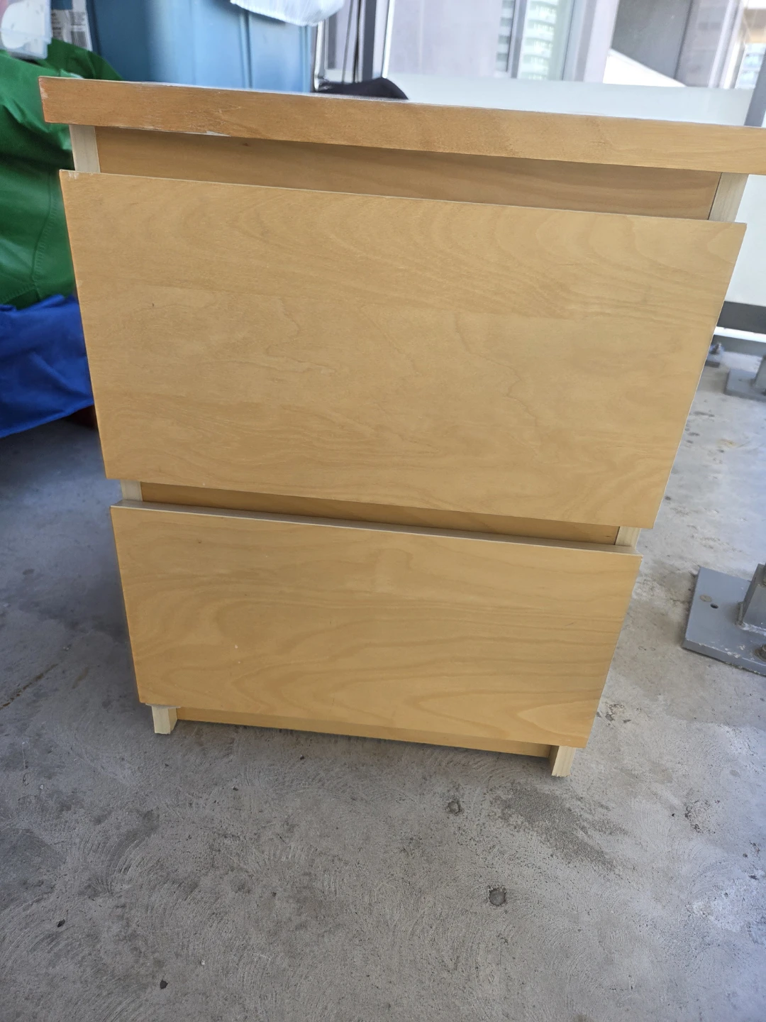 Light Wood 2-Drawer Nightstand - photo 5