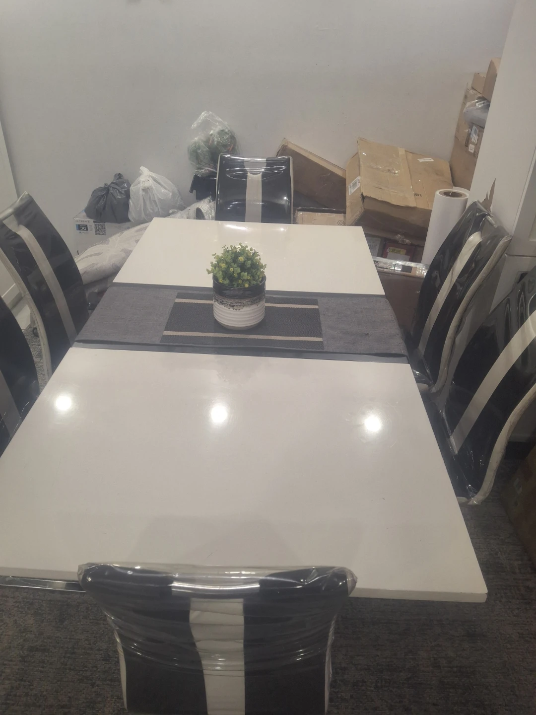 Modern Dining Table and 6 Chairs Set - photo 2