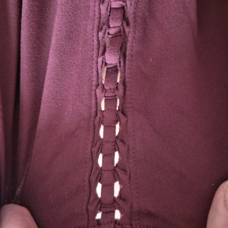 Offline by Aerie matching burgundy workout set - photo 5