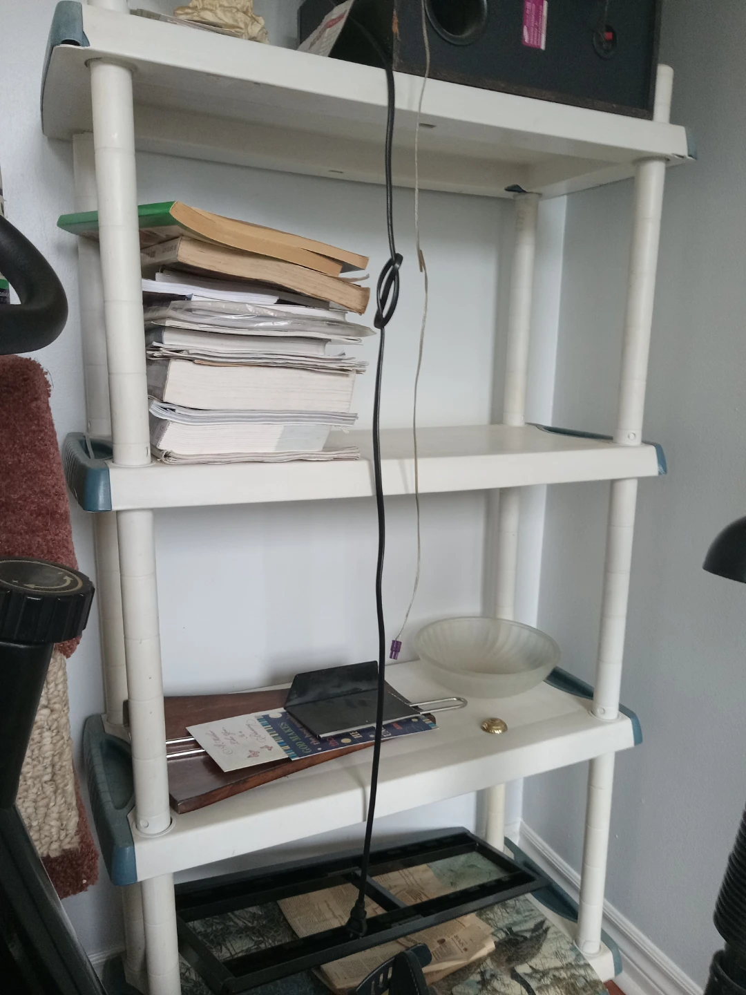 White shelf