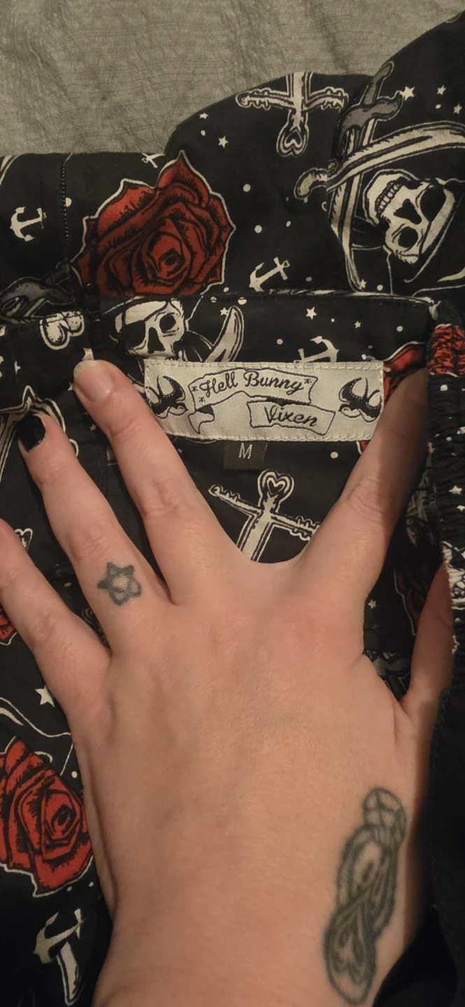 Hell Bunny Vixen Skull and Rose Print Dress - photo 3