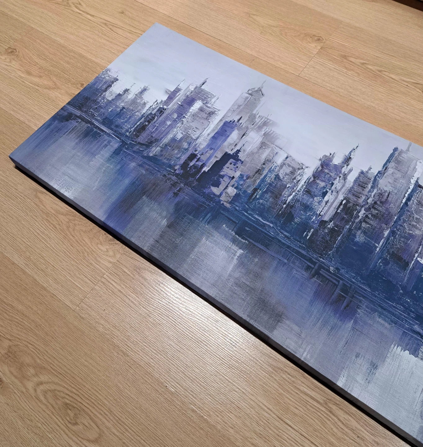 Abstract Cityscape Canvas Wall Art - photo 2