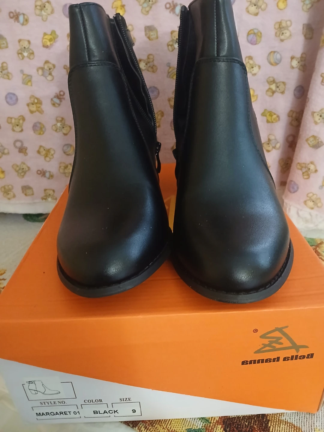 Bella Hanna Margaret 01 Black Ankle Boots Size 9 - photo 4