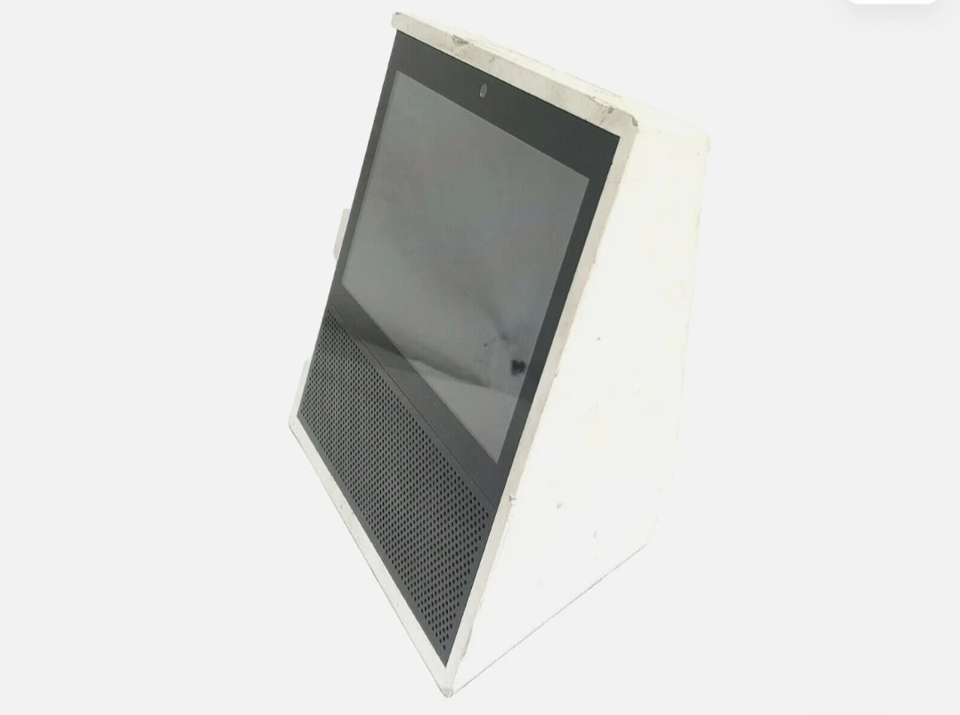 Amazon Echo Show (1st Generation) smart display in white. - photo 2