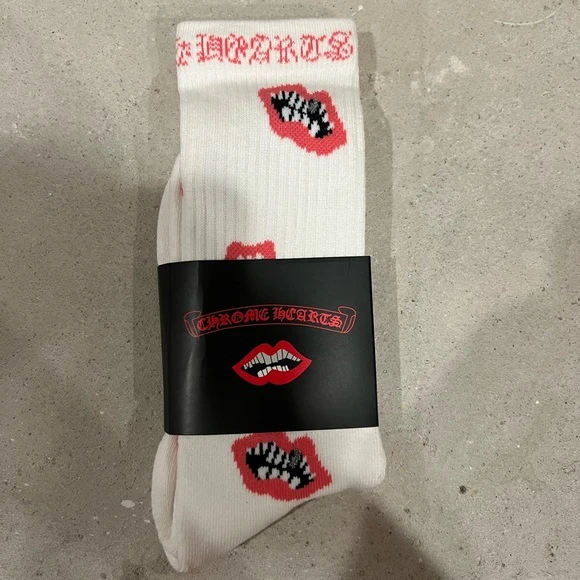 Chrome Hearts Lip Pattern Socks - photo 2
