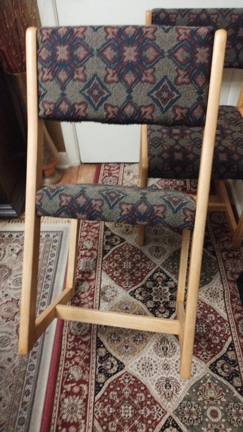 Set of Two Wooden Dining Chairs - photo 5