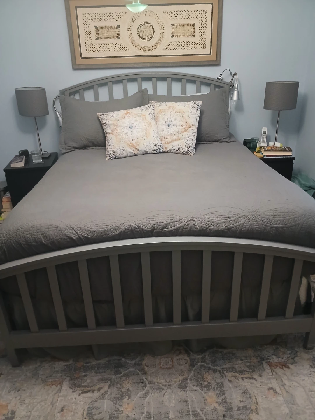 Vintage Amisco Queen size headboard & footboard - photo 2