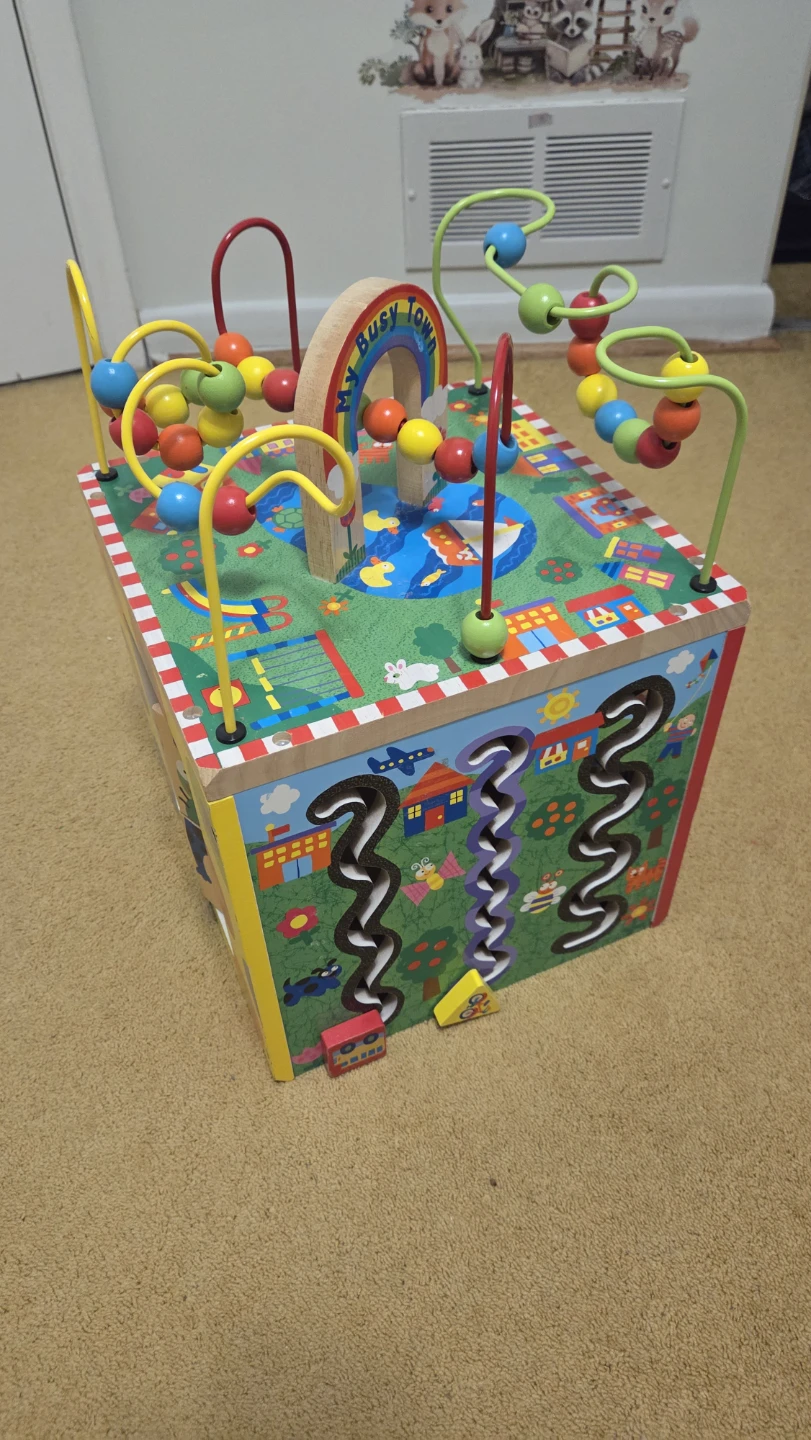 Parents My Busy Town Wooden Activity Cube