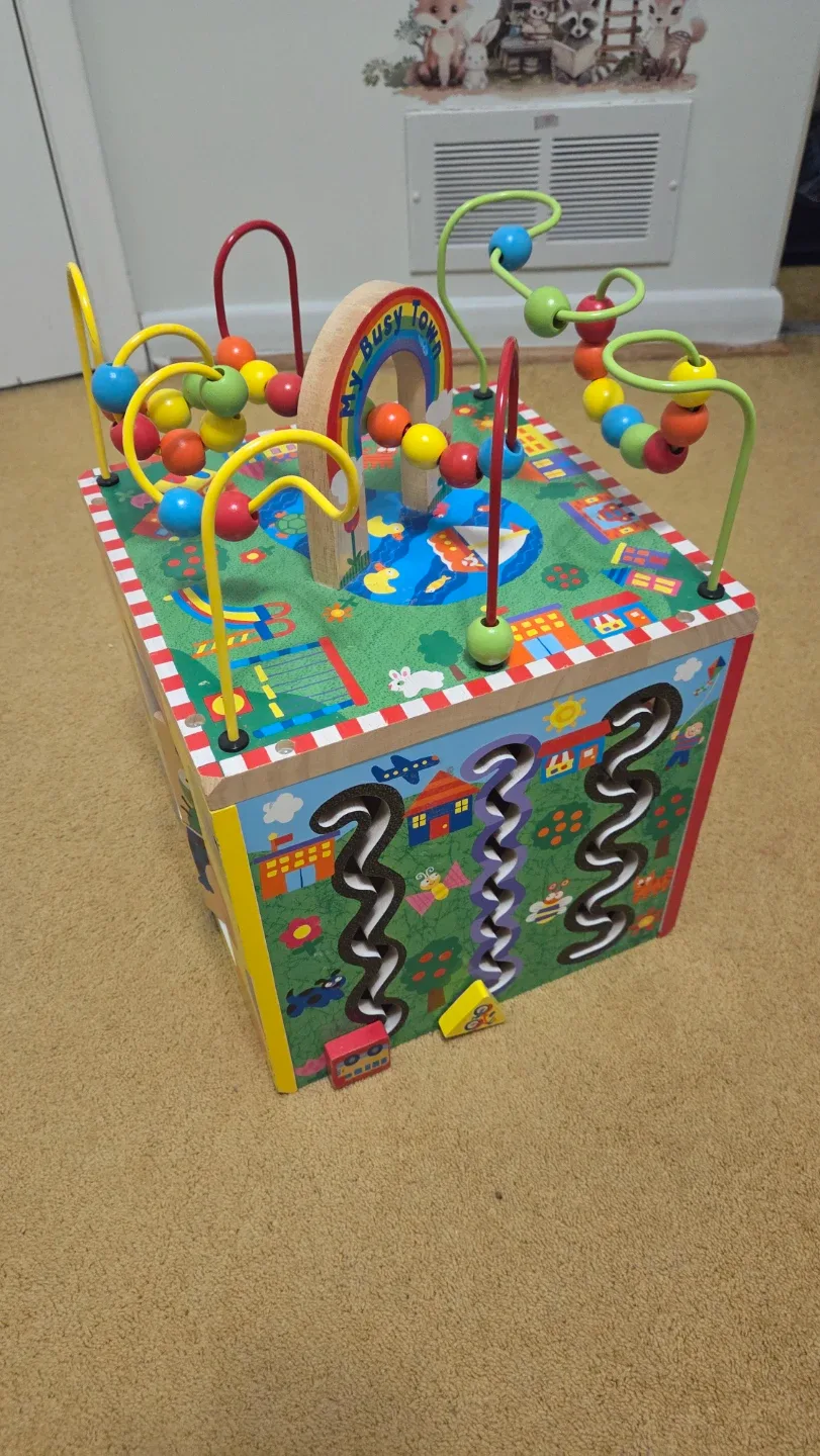 Parents My Busy Town Wooden Activity Cube