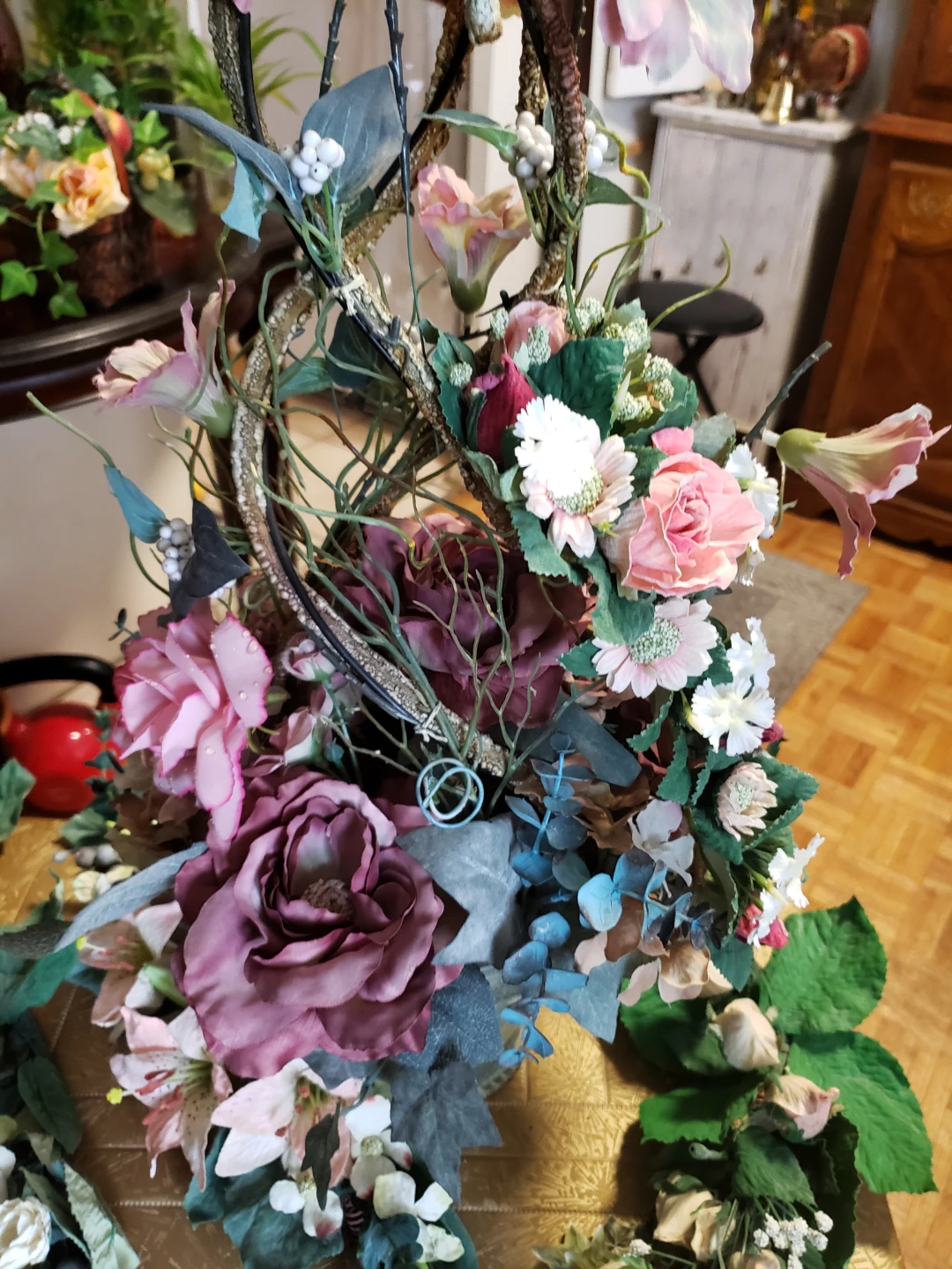 Artificial Floral Arrangement with Planter - photo 2