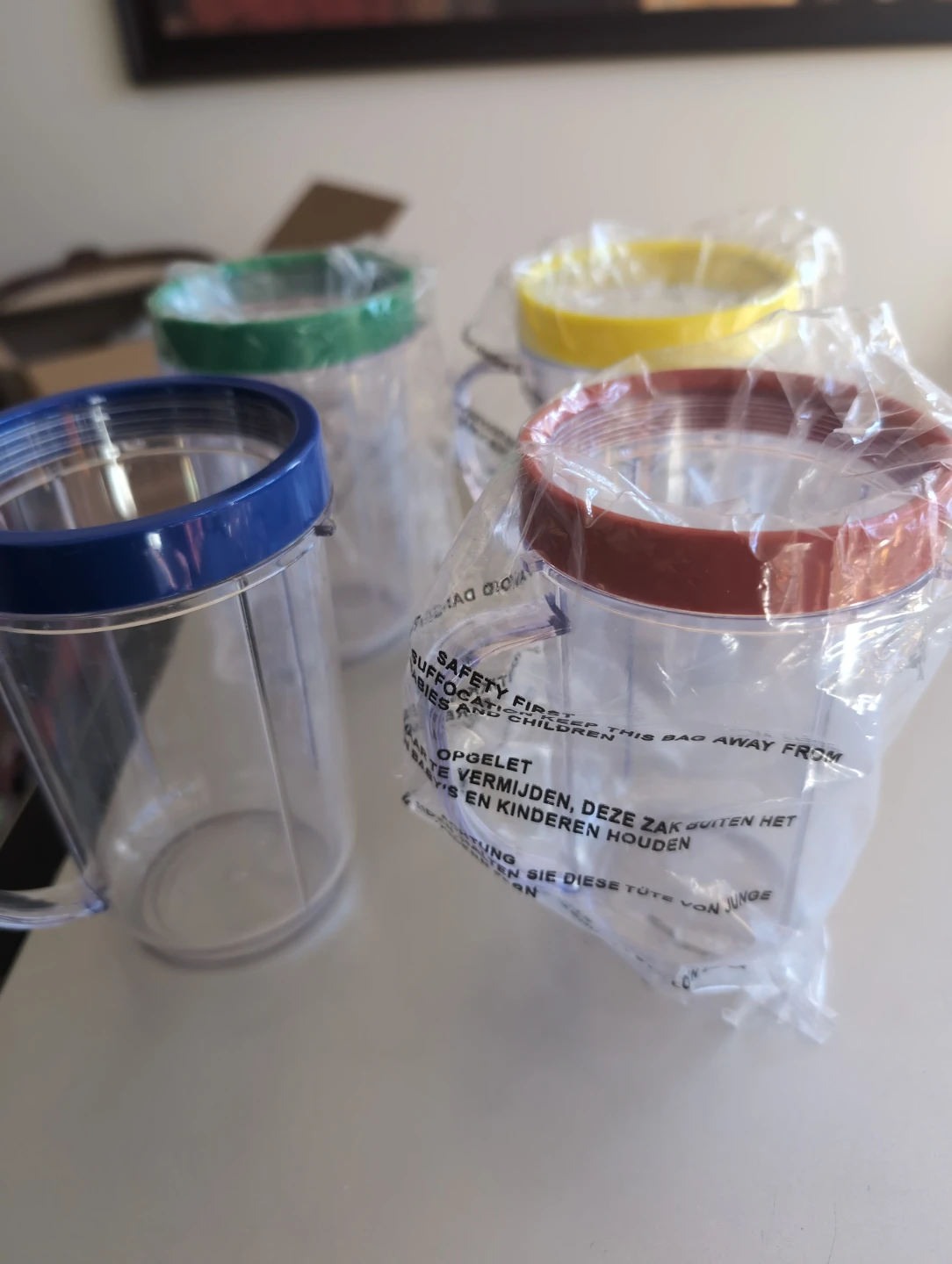 Set of 4 Magic Bullet Replacement Cups with Handles - photo 3