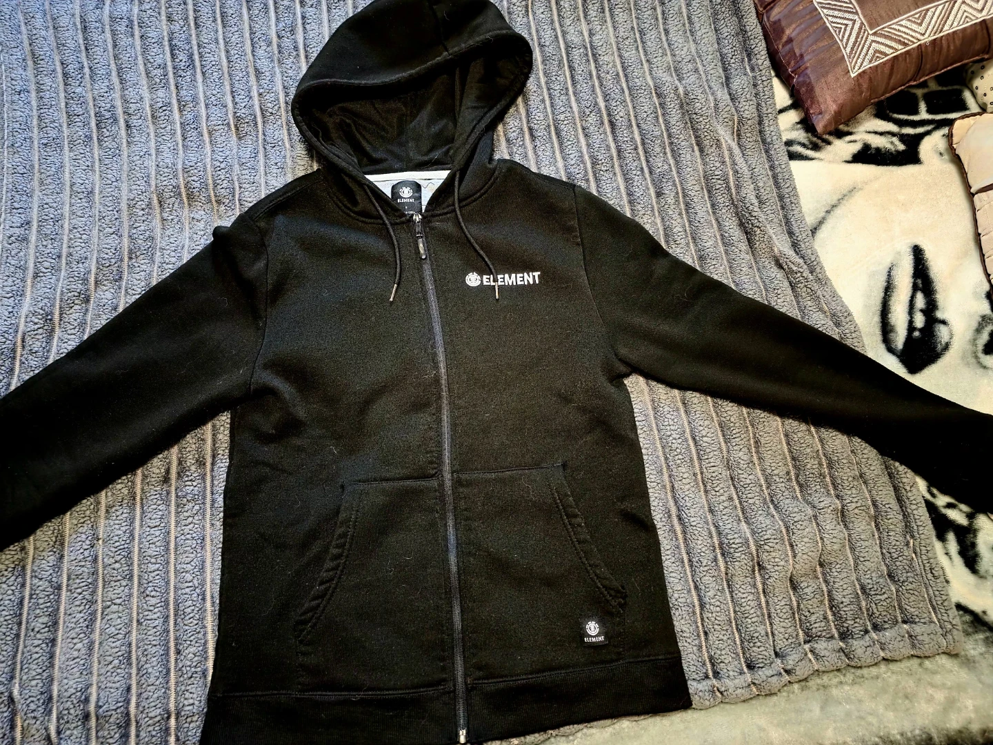 Element Black Zip-Up Hoodie