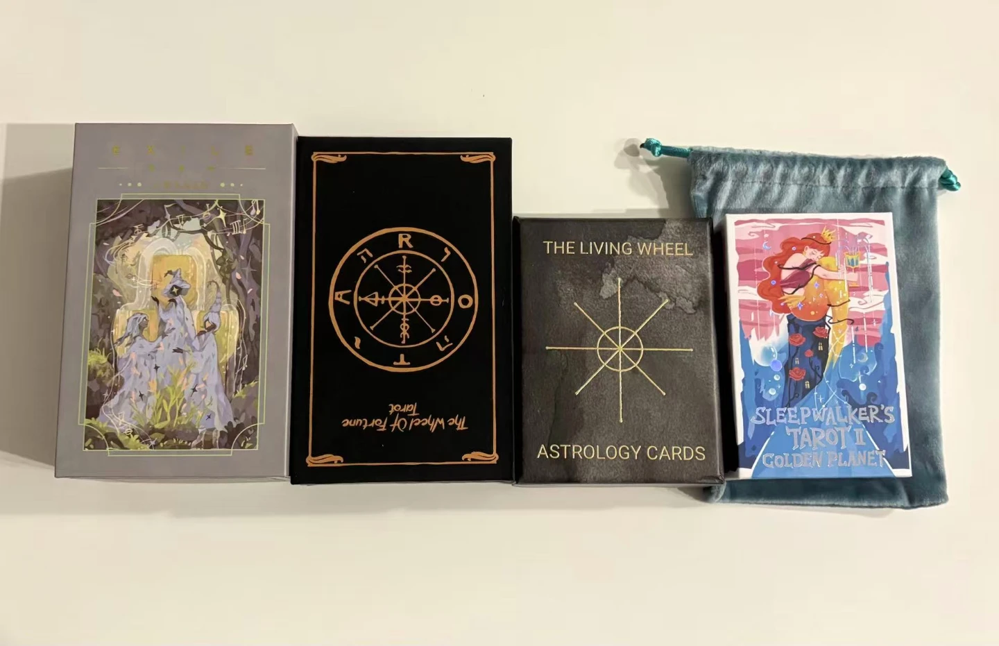 Set of Four Divination and Tarot Card Decks