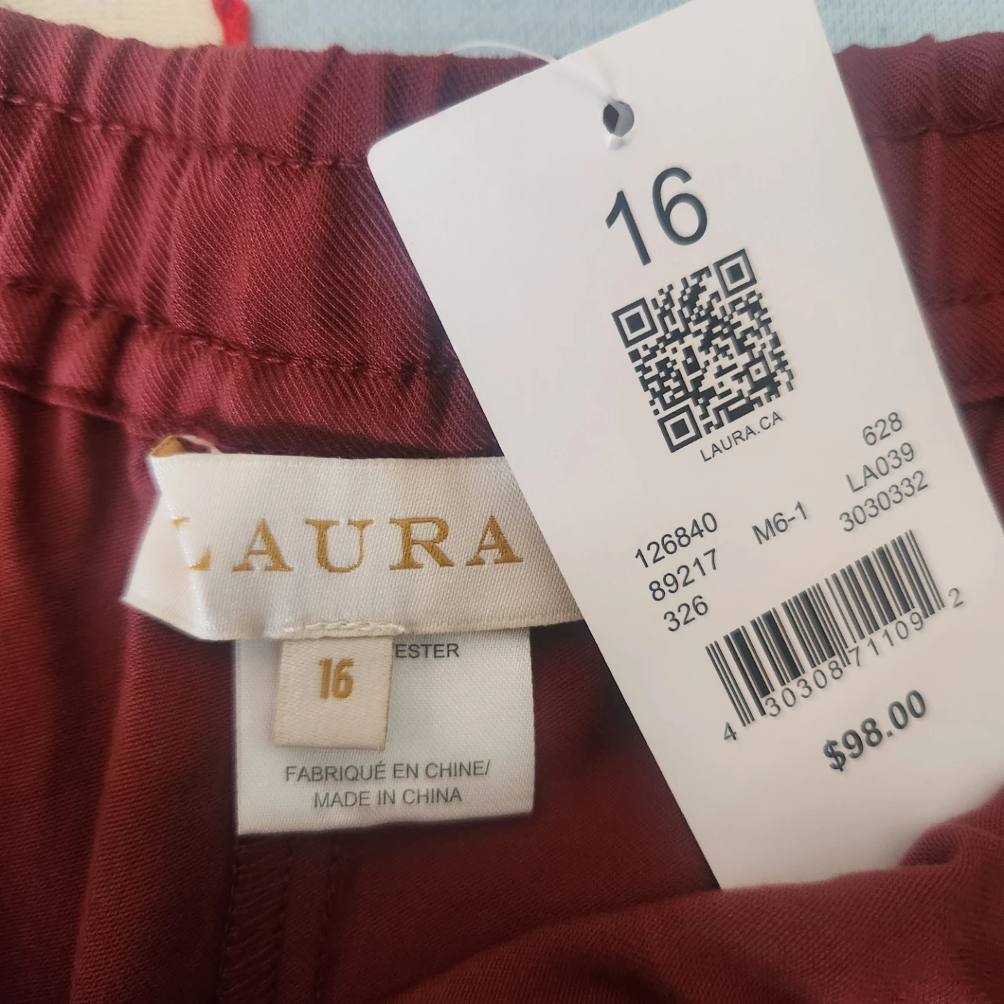 LAURA Brand burgundy Pants - photo 3