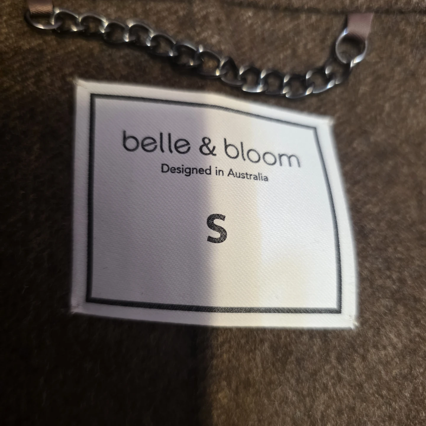 Belle & Bloom Better Off Military Wool Blend Cropped Peacoat - photo 4