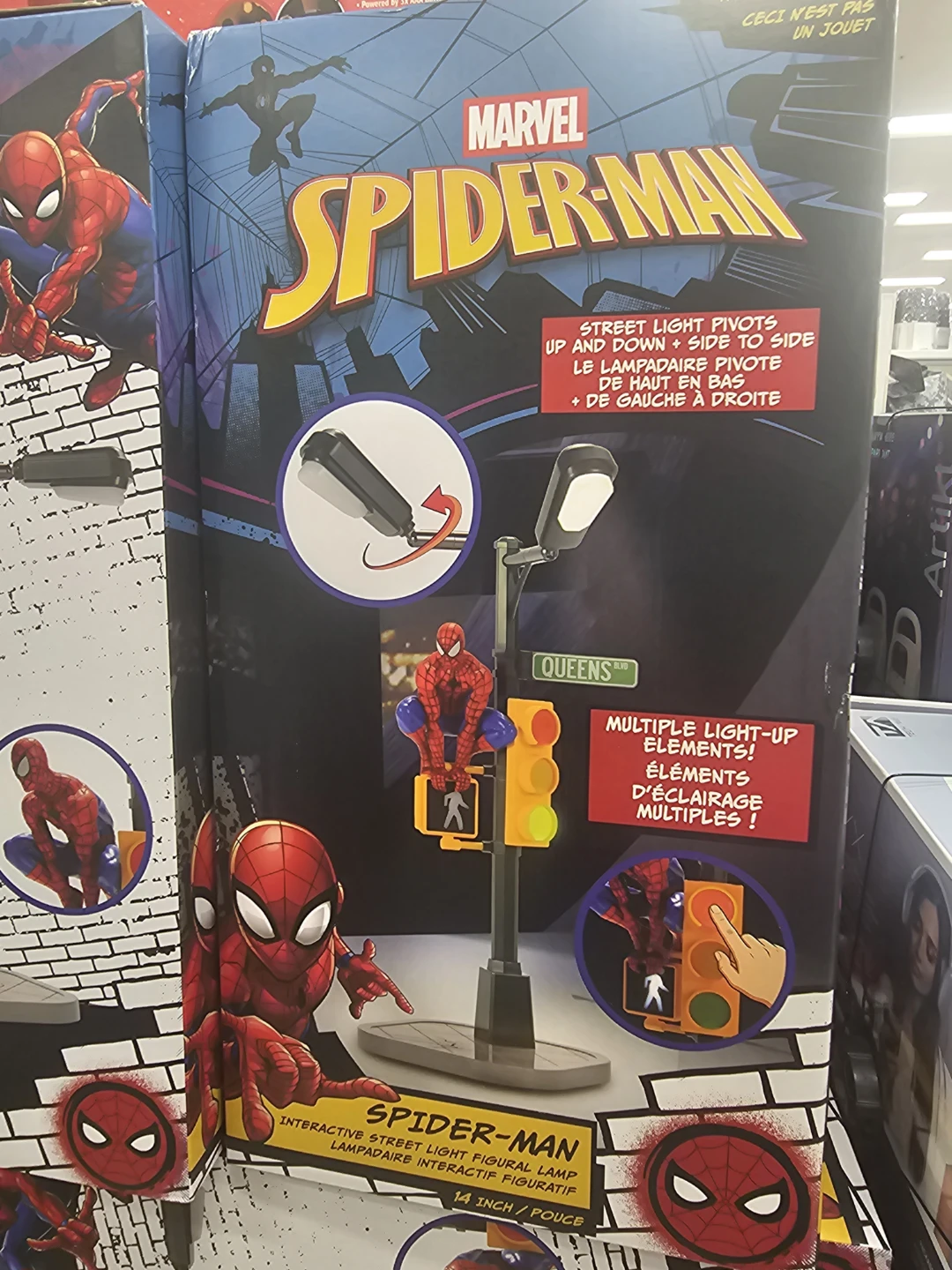 Marvel Spider-Man Interactive Street Light Figural Lamp