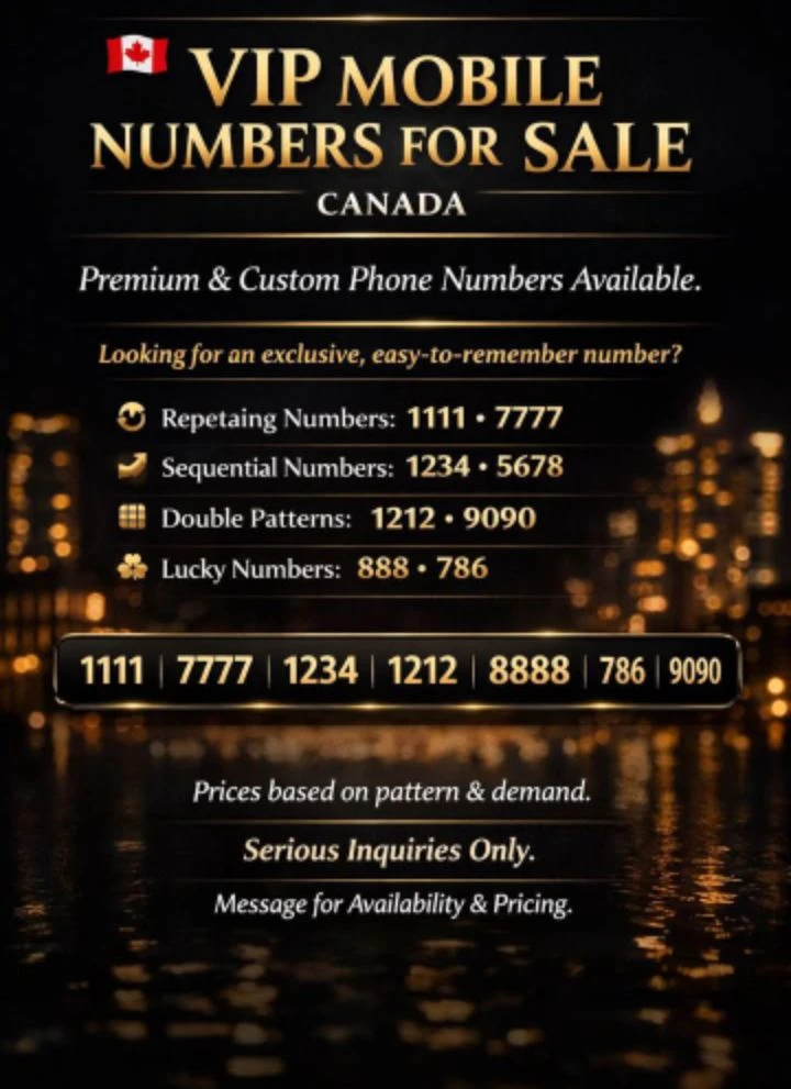 Premium Canadian VIP Mobile Phone Numbers