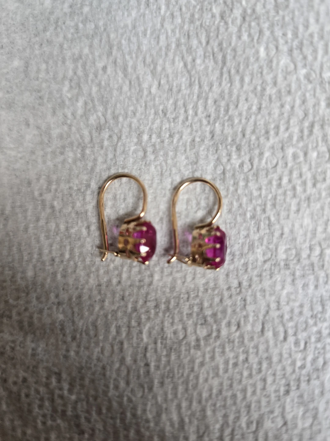 Vintage USSR Russian 583 Gold Leverback Earrings  Vintage-1979 - photo 3