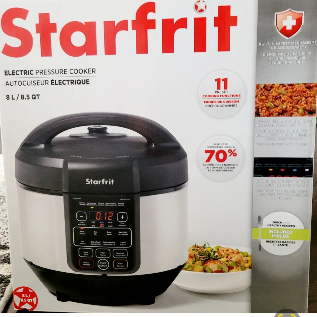 Large Starfrit 8L Electric Pressure Cooker - photo 5
