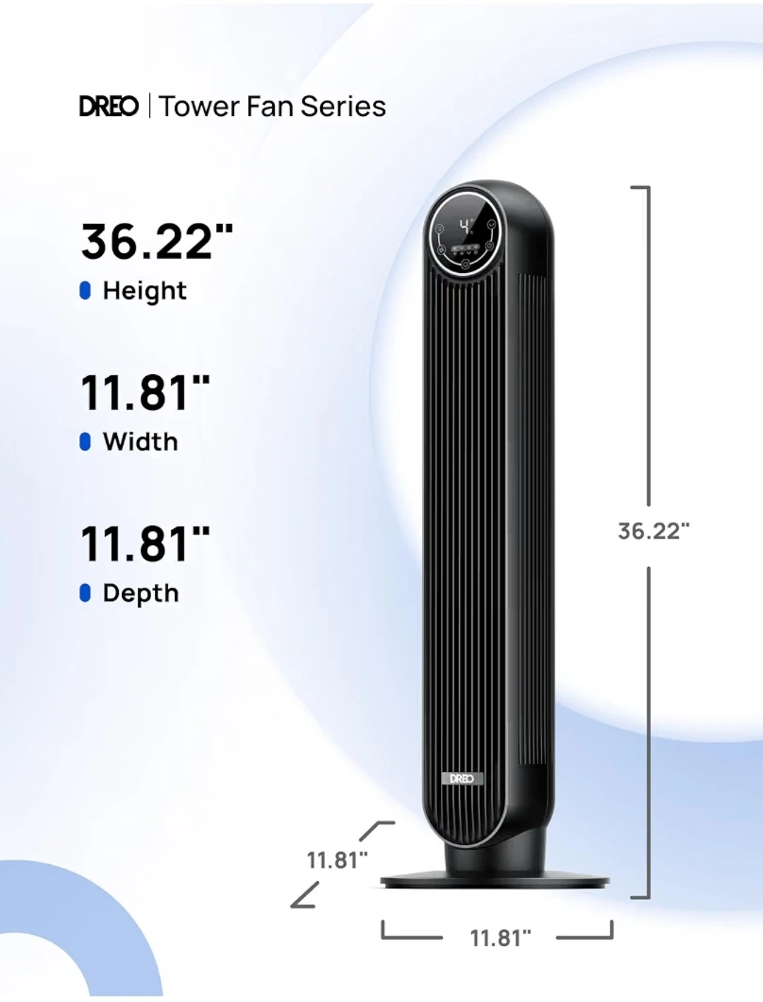 Dreo Tower Fan black - photo 2