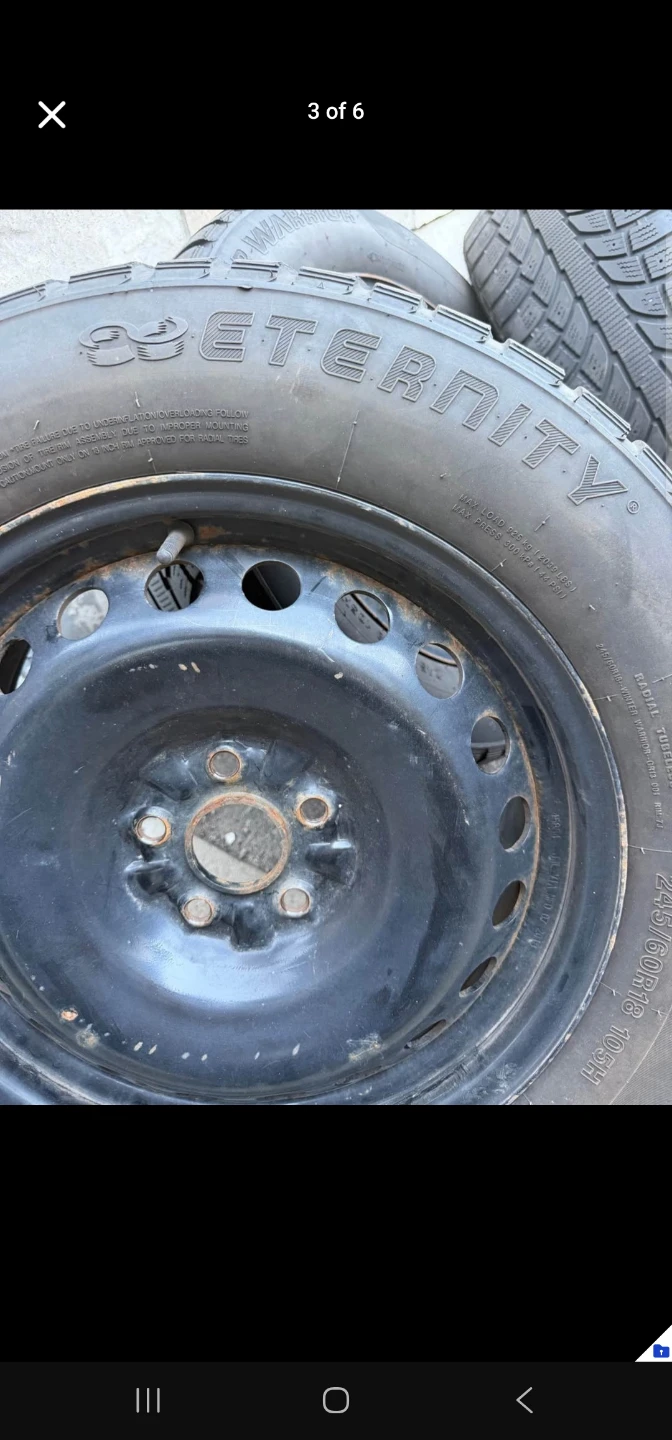Eternity Winter Warrior Tires on rims 245/60R18 5x120 Bolt - photo 2