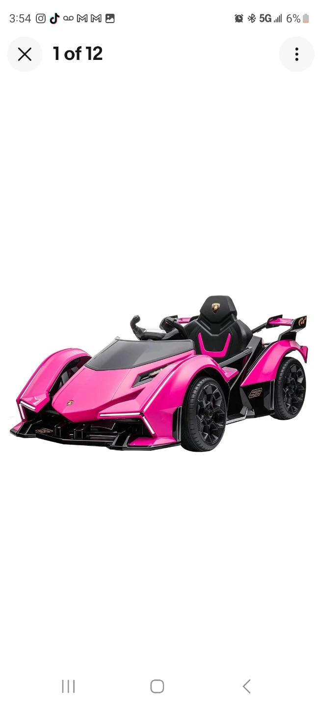 Lamborghini V12 Vision GT Ride-On Car