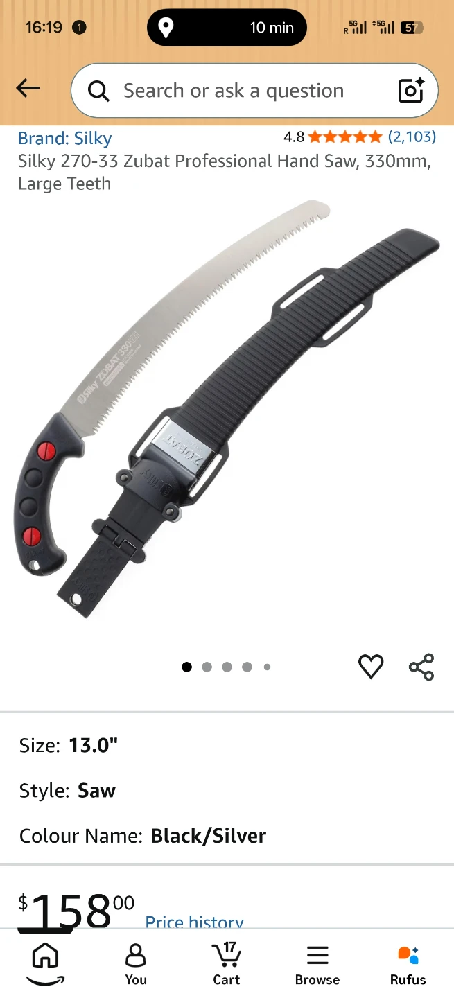 Silky Zubat 330mm Professional Hand Saw - photo 4