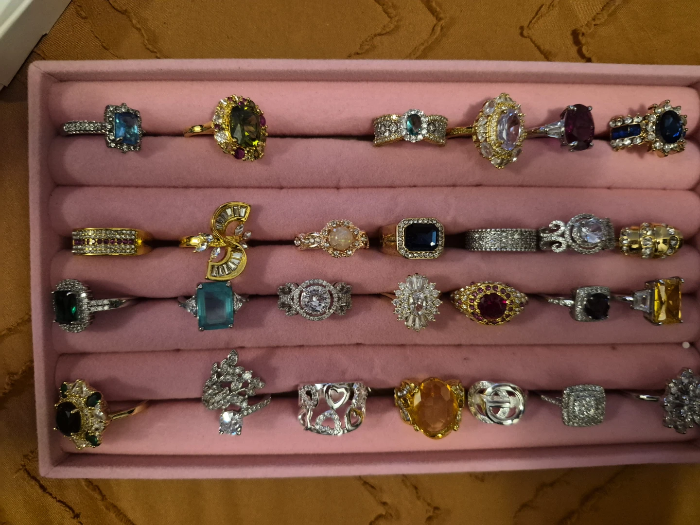 Assorted Fashion Rings and Earrings Collection